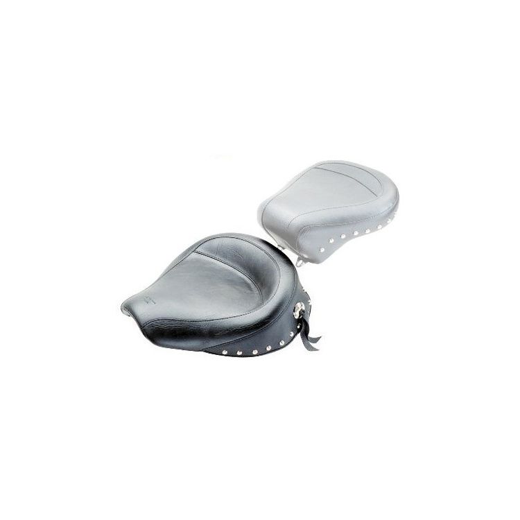 Mustang 58-84 Harley FX/FL Wide Touring Solo Seat - Black