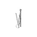 69IN STANDARD FLAT AWNING SUPPORT ARM ASSEMBLY WHITE