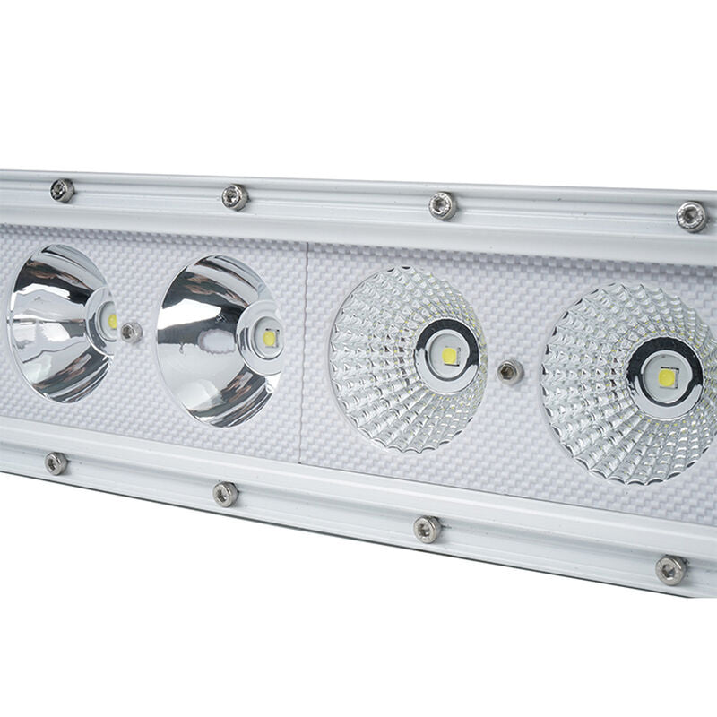 42INCH SINGLE ROW MARINE GRADE WRAP AROUND WHITE SHELL LIGHT BAR