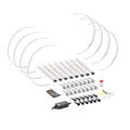 EXPANDABLE WHEEL RINGS 1114IN WITH RGBW LEDFTS & CONTROLLER
