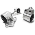 92-95 Civic Polished Aluminum Conversion Transmission Mount B/D Series Auto 2 Manual Hydro 250-400HP 75A Black Innovative Mounts