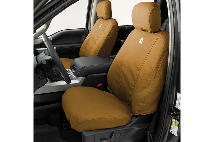 Covercraft 99-02 Ford SD Carhartt SeatSaver Custom Front Row Seat Covers - Brown