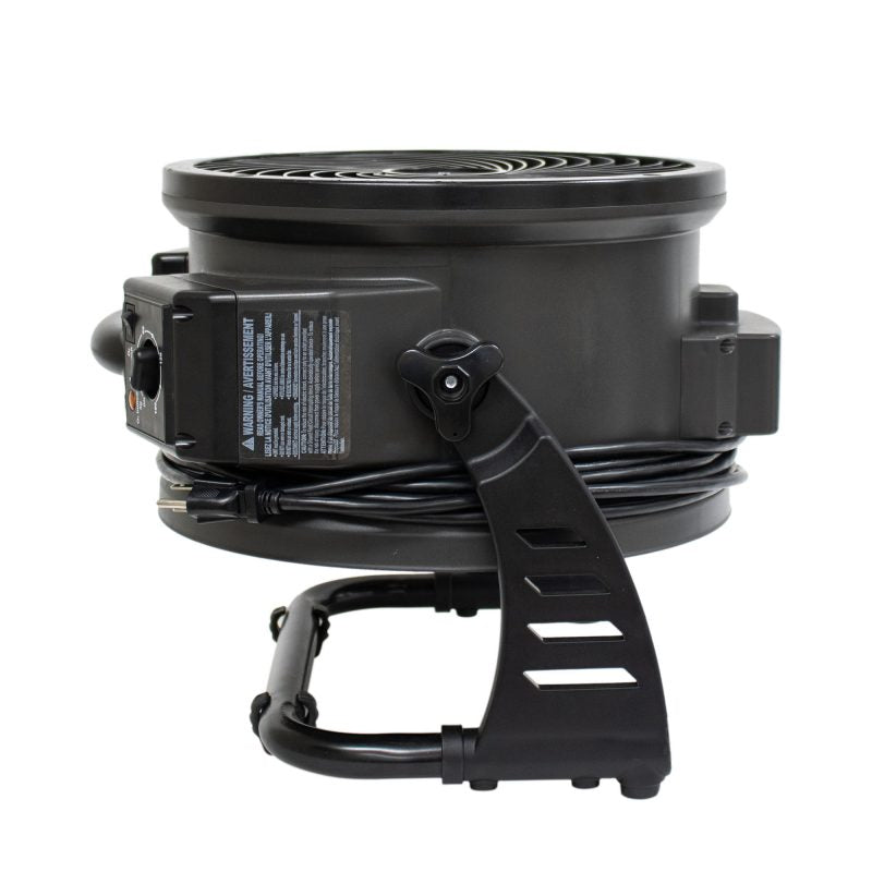 AXIAL AIR MOVER W/ OZONE GENERATOR BLACK