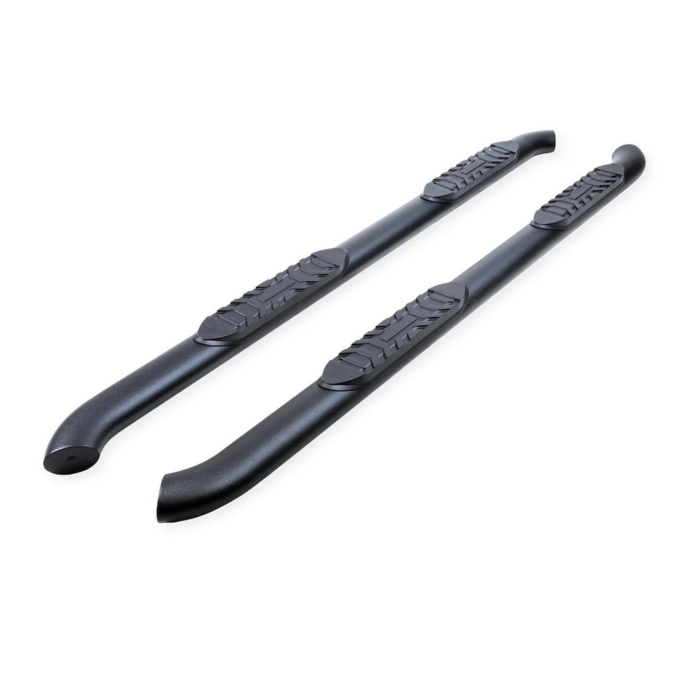 4" OVAL BENT SIDE BAR BLK