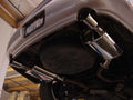 Megan Racing axle-back exhaust close-up