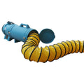 DUCT HOSE CARRIER FOR X8 W/ 25 FT. LONG POLYESTER DUCTING HOSE BLUE
