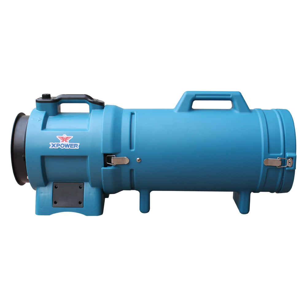 DUCT HOSE CARRIER FOR X8 W/ 25 FT. LONG POLYESTER DUCTING HOSE BLUE