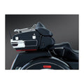 Mustang 93-13 Harley FL Touring Extended Arm Wrap Passenger w/Blk Pearl Studs - Black