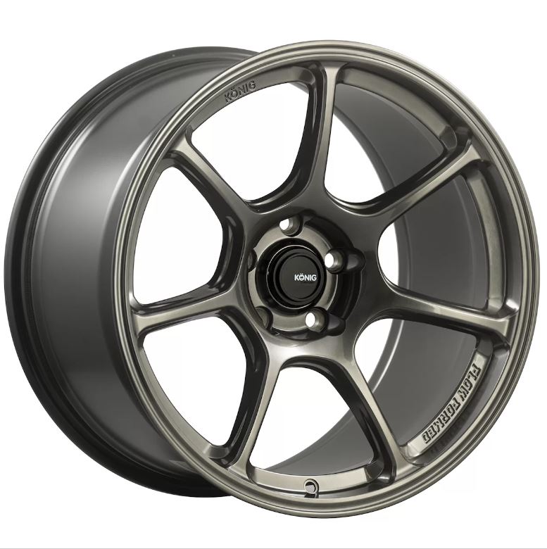 Konig Ultragram 18x9.5B 5x100 ET36 Titanium Metallic Knurled Bead