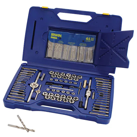 IRWIN 117PC FRACTIONAL/METRIC TAP & DIE SET