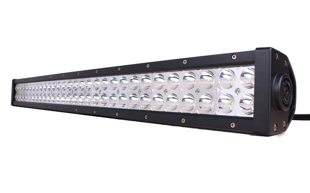 ~(12 lbs. 45X6X5)~ 32 Inch LED Light Bar Dual Row 180 Watt Combo White/Green Magma Series Quake LED