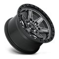 ~(31 lbs. 20X20X12)~ KICKER 17x9 6x114.30 MATTE GUN METAL BLACK BEAD RING (12 mm)