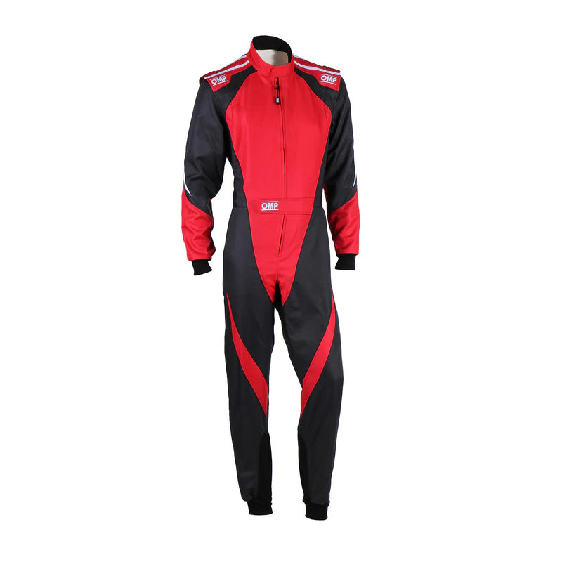 OMP KS-3X OVERALL FIA 8877-2022 (KIDS) BLACK / RED SZ 160