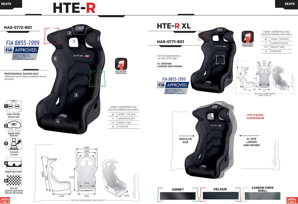 OMP Racing black auto part