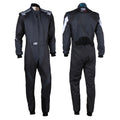OMP KS-3X OVERALL FIA 8877-2022 (KIDS) BLACK / FLUO ORANGE SZ 150
