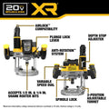 20V MAX XR BRUSHLESS CORDLESS 21/4 PEAK HP PLUNGE ROUTER TOOL ONLY