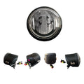 ~(3 lbs. 9X5X5)~ 4inch Round 4000 Lumen High Intensity 6000K 18-Watt LED Driving Light Kit - 2pc Set with Complete Wiring Hardware and RE