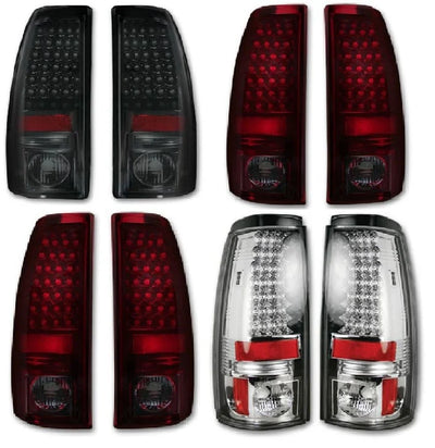 Recon Truck Accessories silver tail light
