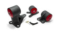 Innovative 92-95 Civic B/D Series Black Aluminum Mounts 85A Bushings (Auto to Manual Hydro 2 Bolt)