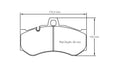 Alcon CAR87/AV1 15mm RD65.5 Brake Pad Set (4)