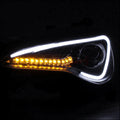 PROJECTOR HEADLIGHT BLACK HOUSING W