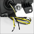 PROJECTOR HEADLIGHT BLACK HOUSING W