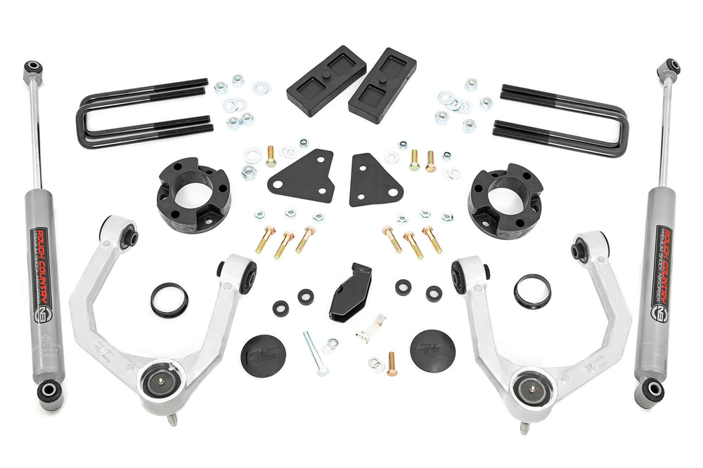 1x 50008 1x 50000BOX 3.5 Inch Lift Kit Ford Ranger 4WD (2019-2021)