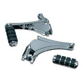 Kuryakyn Adjustable Passenger Pegs With Small ISO Pegs Black