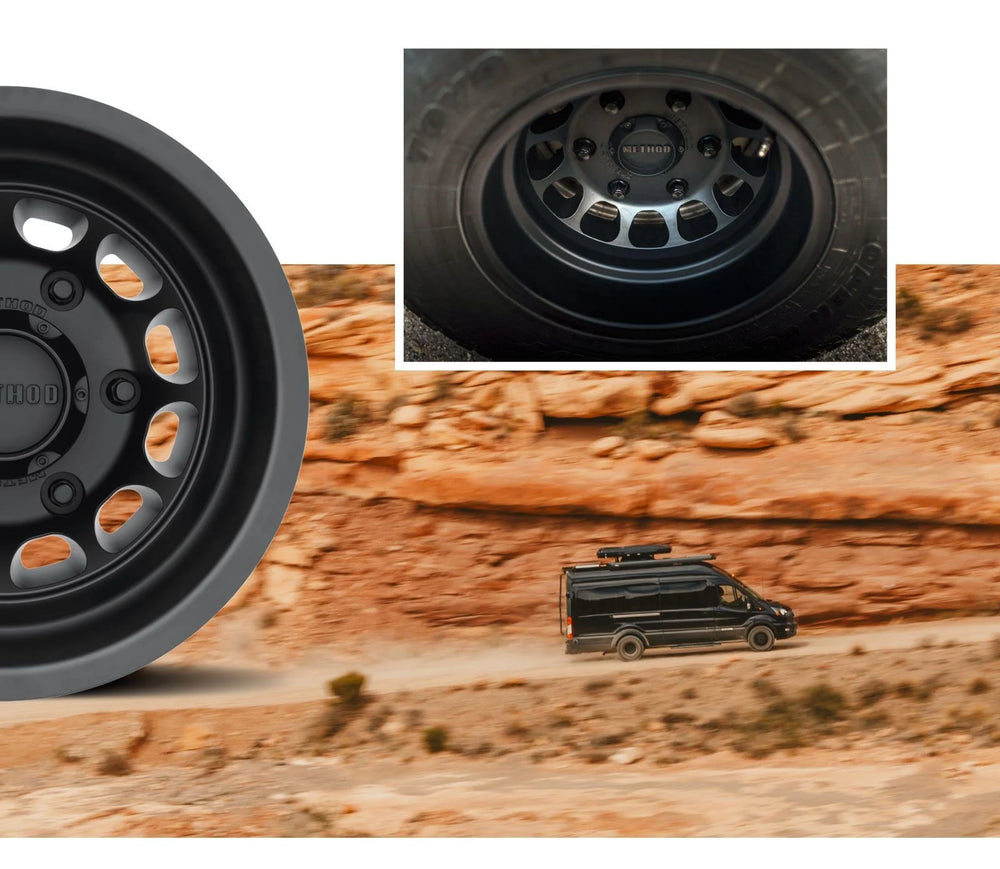 Method MR901 - REAR 16x6 -134mm Offset 6x180 138.9mm CB Matte Black Wheel