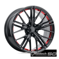 PR194RS 20X10 5X120 G-BLK/RED UDRCU