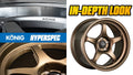 Konig Hyperspec 19x9A 5x112 ET42 Anthracite Metallic Wheel w/ Mirror Machined Lip (Knurled Bead)