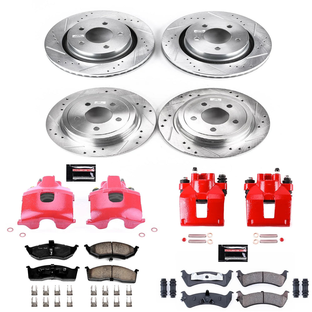 Power Stop 99-02 Chrysler 300M Front Z23 Evolution Sport Brake Kit w/Calipers