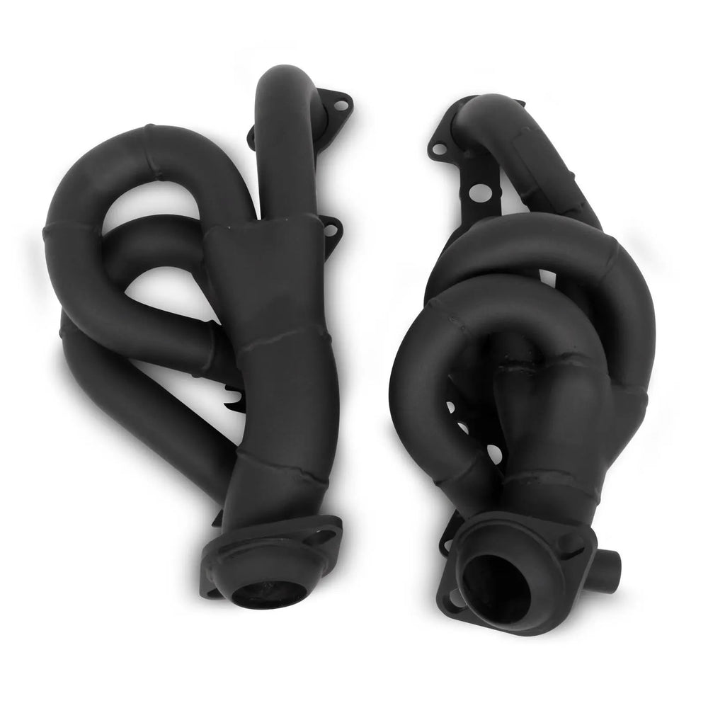 Shorty Headers Black Painted 1997-2002 Ford F-150/250/Expedition 2WD & 4WD 4.6L Tube Size 1.5 Inch Black Paint 50-State Compliant Header Carb Eo #D-115-17. FlowTech