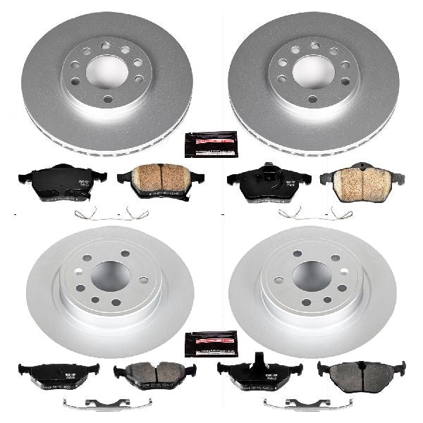Power Stop 99-06 Saab 9-5 Front & Rear Z23 Evolution Sport Coated Brake Kit