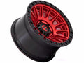 D834 17X9 5X5.0 C-RED-BLK-RG 1MM