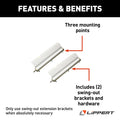SWING OUT EXTENTION BRACKETS (1 PAIR)