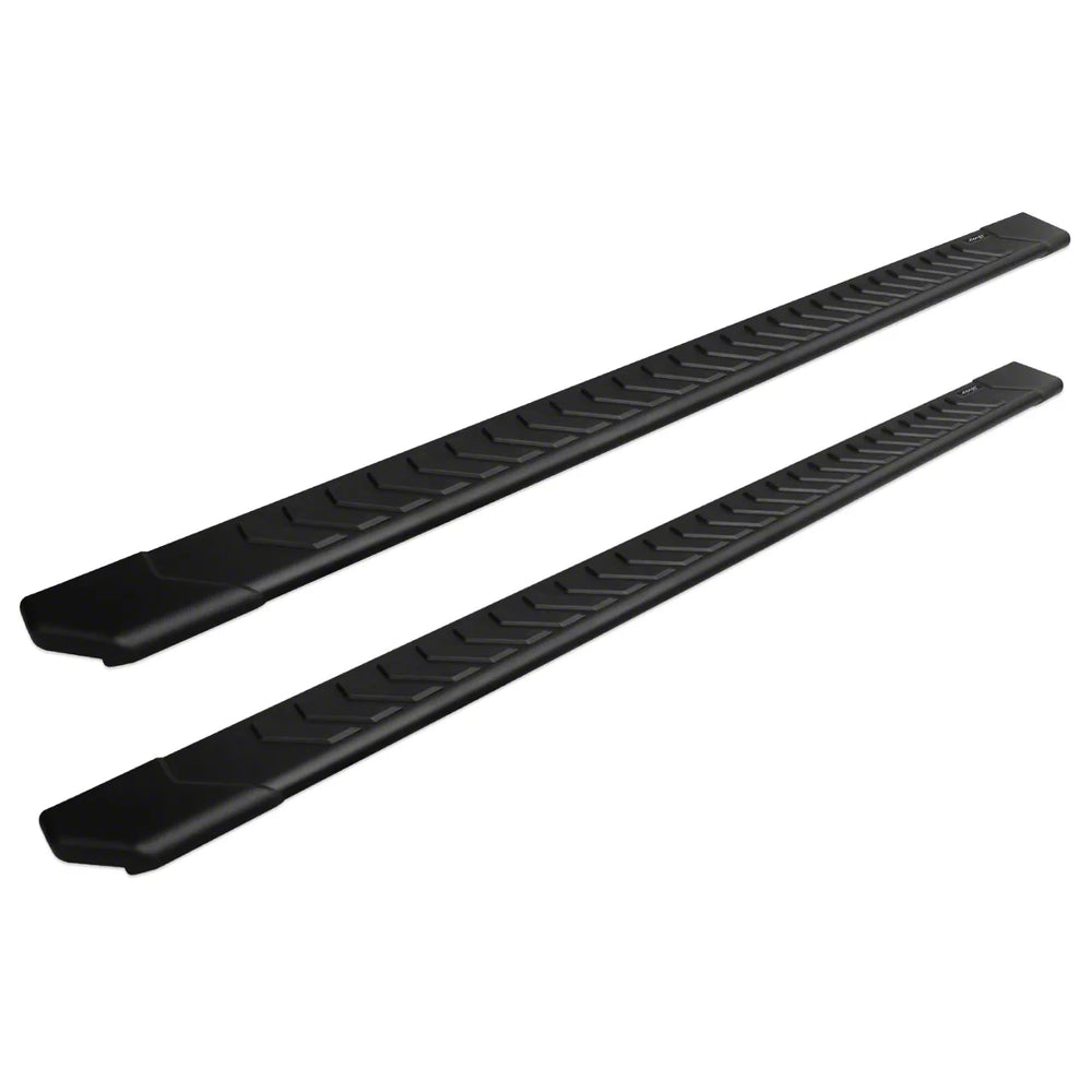 0918 RAM 1500 QUAD CAB 5IN BLACK TEXTURED ALUMINUM OVAL STEP BARS