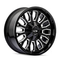 ION 152 GLOSS BLACK MILLED 20X9 8-165.1 0MM 125.2MM
