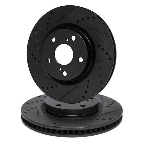 R1 Concepts Brake Rotor- D/S - Black Fits BMW Z8