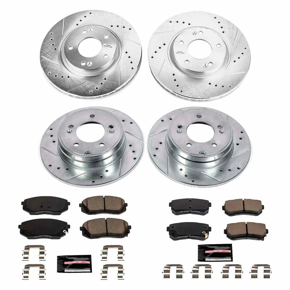 Power Stop 2017 Kia Optima Front & Rear Z23 Evolution Sport Brake Kit