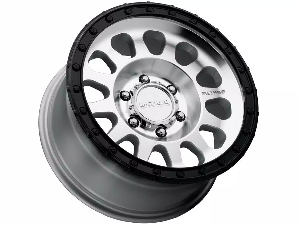 Method MR315 17x8.5 +25mm Offset 8x180 BP 130.81mm CB Machined Wheel - Gloss Black Lip