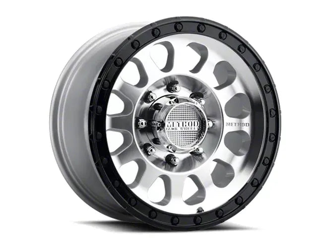 Method MR315 17x8.5 +25mm Offset 8x6.5 130.81mm CB Machined Wheel - Gloss Black Lip