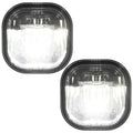 ~(2 lbs. 11X8X7)~ Ford SUPERDUTY 11-16 LED Fog Lights 2-Piece Set (Replaces Both OEM Ford SUPERDUTY F-250/350/450/550 Fog Lights) - Smoked