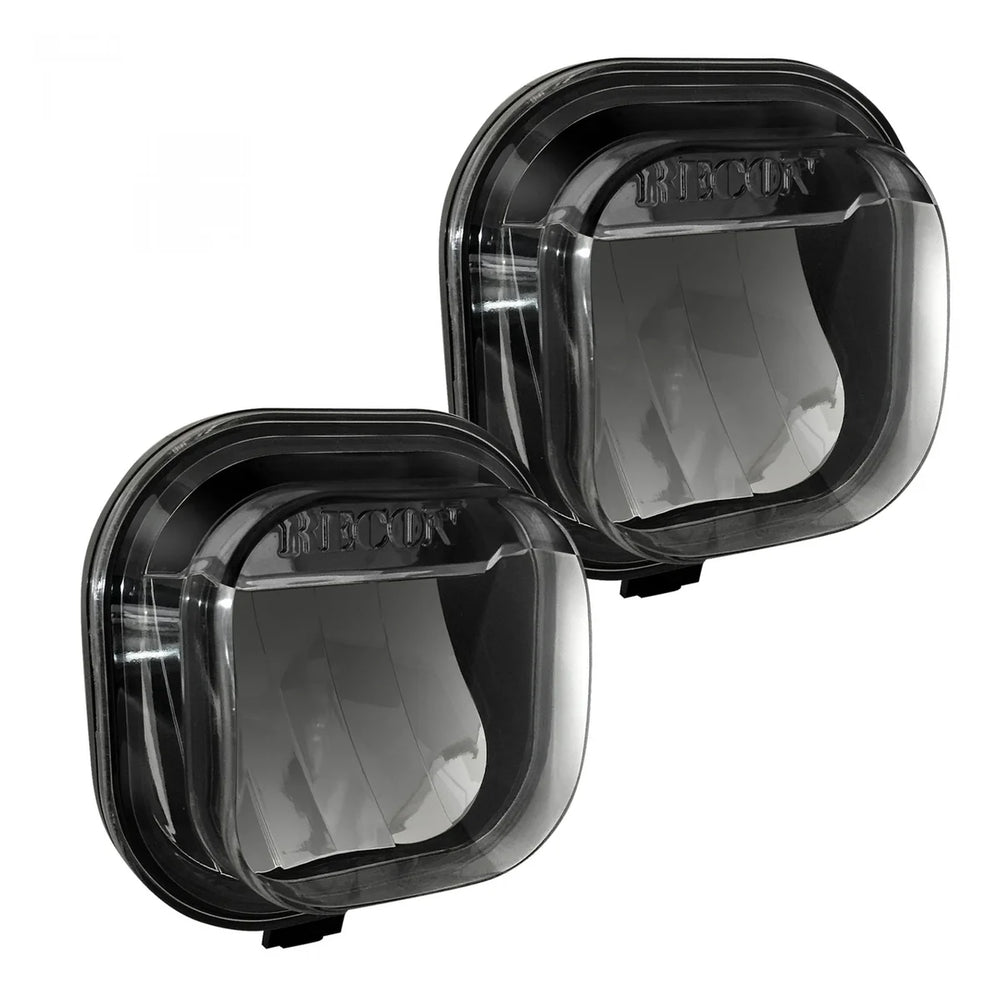~(2 lbs. 11X8X7)~ Ford SUPERDUTY 11-16 LED Fog Lights 2-Piece Set (Replaces Both OEM Ford SUPERDUTY F-250/350/450/550 Fog Lights) - Smoked