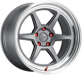 Aluminum Wheels 18x9 Roku K14G Machined Lip Matte Grey 5x112 Bolt Pattern 12 Offset Kansei Wheels