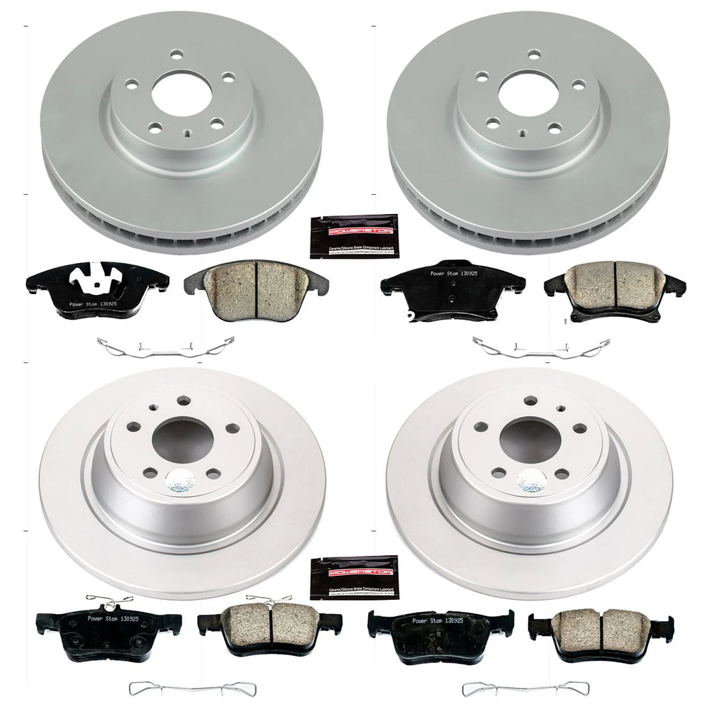 Power Stop 13-19 Ford Fusion Front & Rear Z17 Evolution Geomet Coated Brake Kit