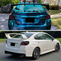 Spec-D SUBARU WRX STI FULL LED TAIL LIGHT GLOSSY BLACK HOUSING CLEAR LENS - LT-WRX15BKLED-SQ-RS