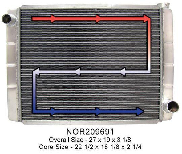 RACE PRO CHEV/GM 28 X19 TRIPLE PASS RADIATOR