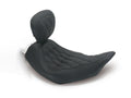 Mustang 08-21 Harley Electra Glide Std,Rd Glide,Rd King,Str Glide Solo Seat Diamond Stitch -Brown