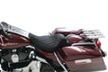 Mustang 08-21 Harley Electra Glide Std,Rd Glide,Rd King,Str Glide Solo Seat Diamond Stitch -Brown